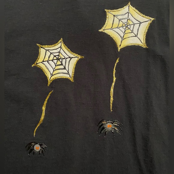 Vintage 80s Halloween spiders and webs, men’s T-shirt size XXL - Picture 6 of 10